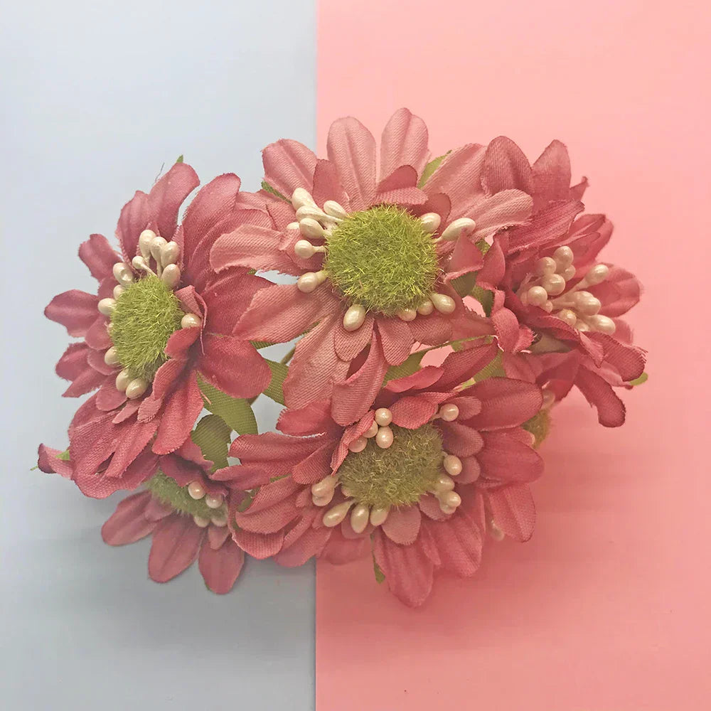DecorBites™ 200pcs Mixed Rose Red Flower Cherry Stamen Berries Bundle for DIY Decor