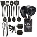 DecorBites™ 18Pcs Silicone Kitchen Utensils Turner Spatula Measuring Spoon Cooking Tool Set