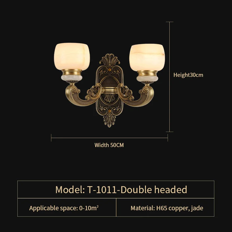 DecorBites™ Jade Chandelier: Stylish Chinese Zen Living Room Lamp for Duplex Building by Guangdong Zhongshan
