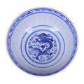 DecorBites™ Dragon Pattern Blue and White Porcelain Ramen Soup Bowl