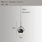 Modern Colorful Aluminum Mini Pendant Light