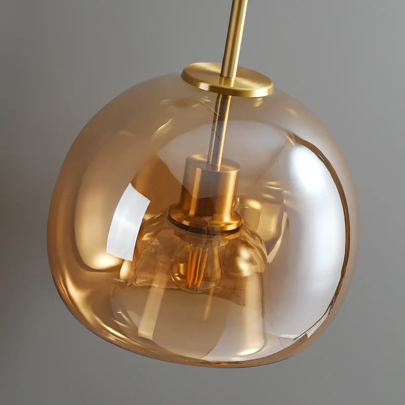 DecorBites™ Glass Ball LED Ceiling Light: Modern Nordic Living Room Bedroom Kitchen Interior Decor