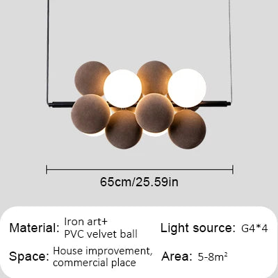 DecorBites™ Abstracta Pendant Lamp: Stylish Designer Fabric Chandelier for Home, Office, and Dining Space