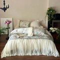 DecorBites™ French Princess Lace Ruffles Bedding Set with Soft Silky Touch