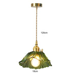 Vintage Flower Glass Pendant Light