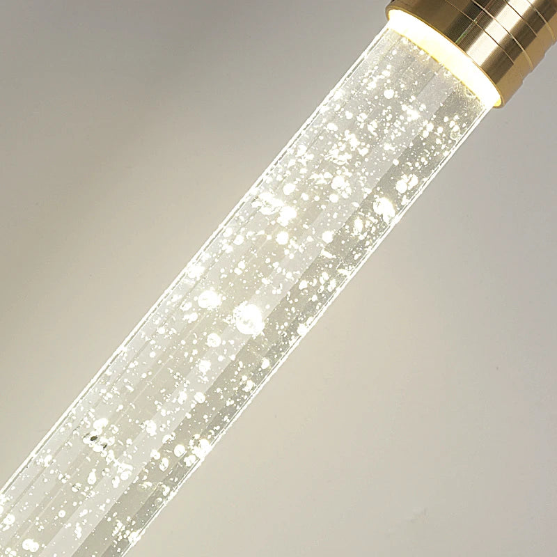 Modern Gold Bubble Crystal Pendant Light
