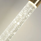 Modern Gold Bubble Crystal Pendant Light