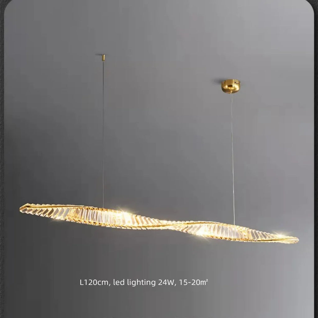 DecorBites™ Gold Steel LED Pendant Lights - Luxury Dimmable Suspend Lamp