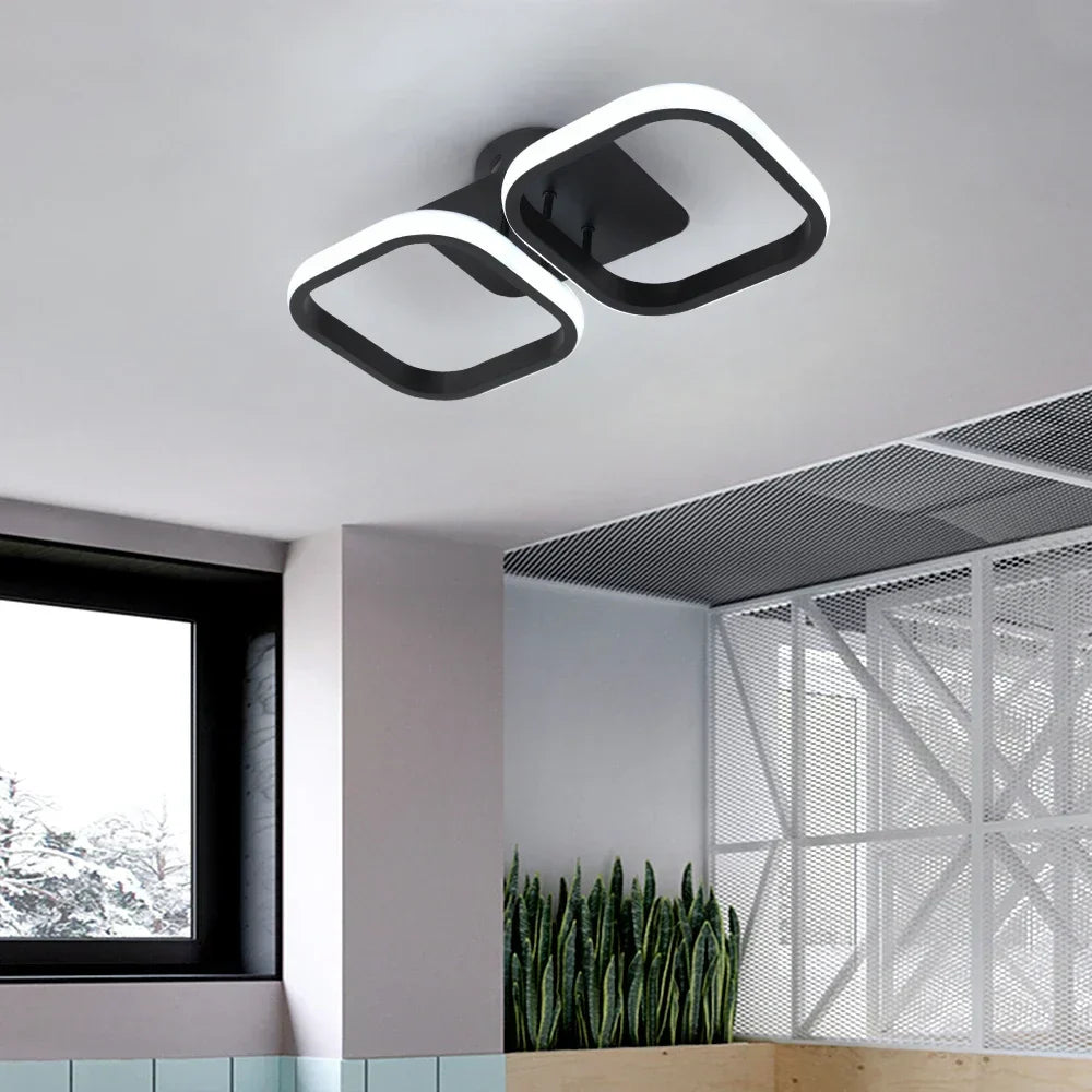 DecorBites™ Acrylic LED Ceiling Lamp: Modern Nordic Chandelier for Living Dining Room & Aisle