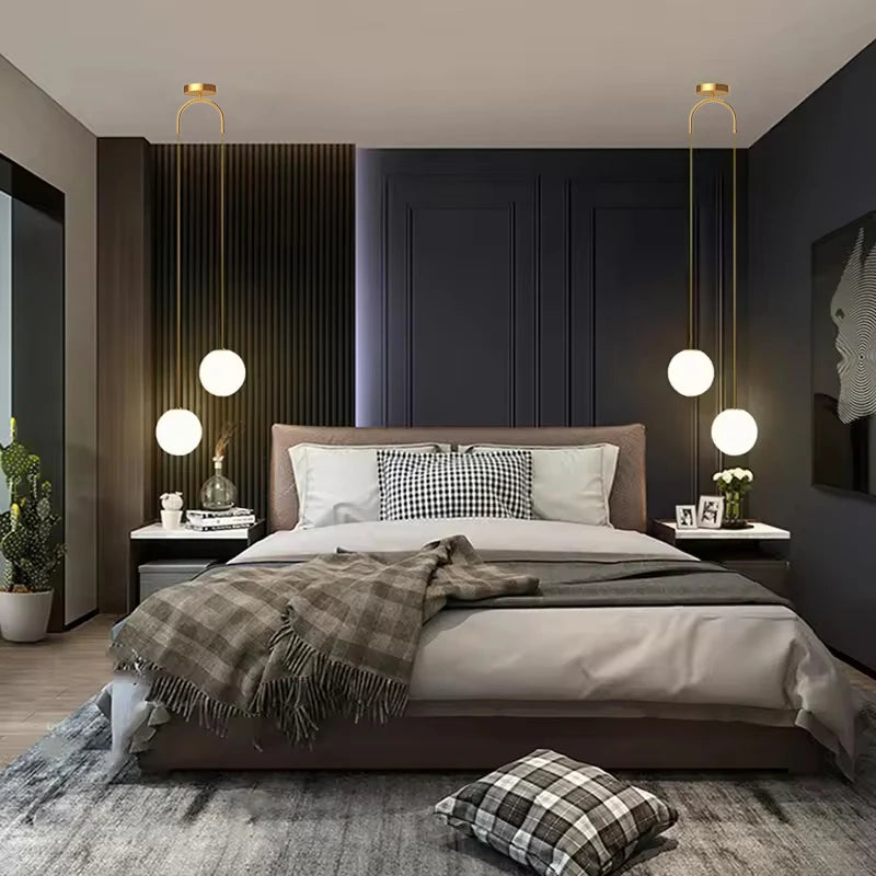 Modern Glass Globe Pendant Light