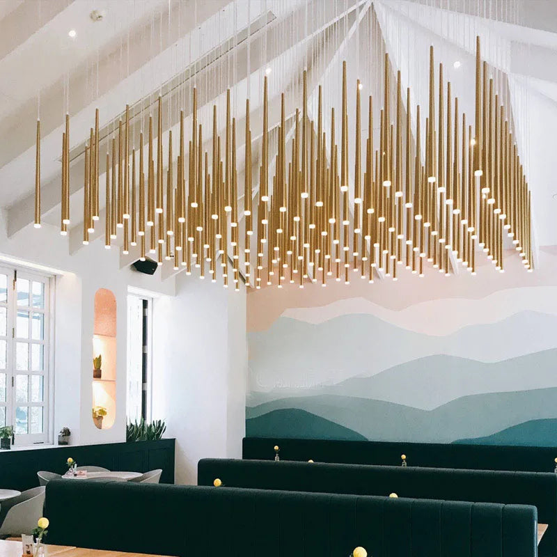 DecorBites™ LED Chandelier: Modern, Stylish Lighting for Restaurants, Bars, Hotels, and Malls