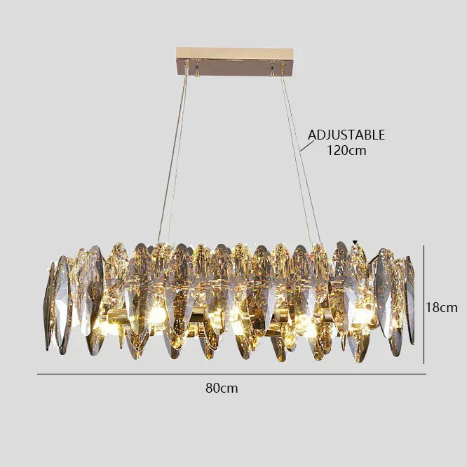 DecorBites™ Crystal Dimmable LED Pendant Lights: Modern Indoor Artistic Hanging Lamps