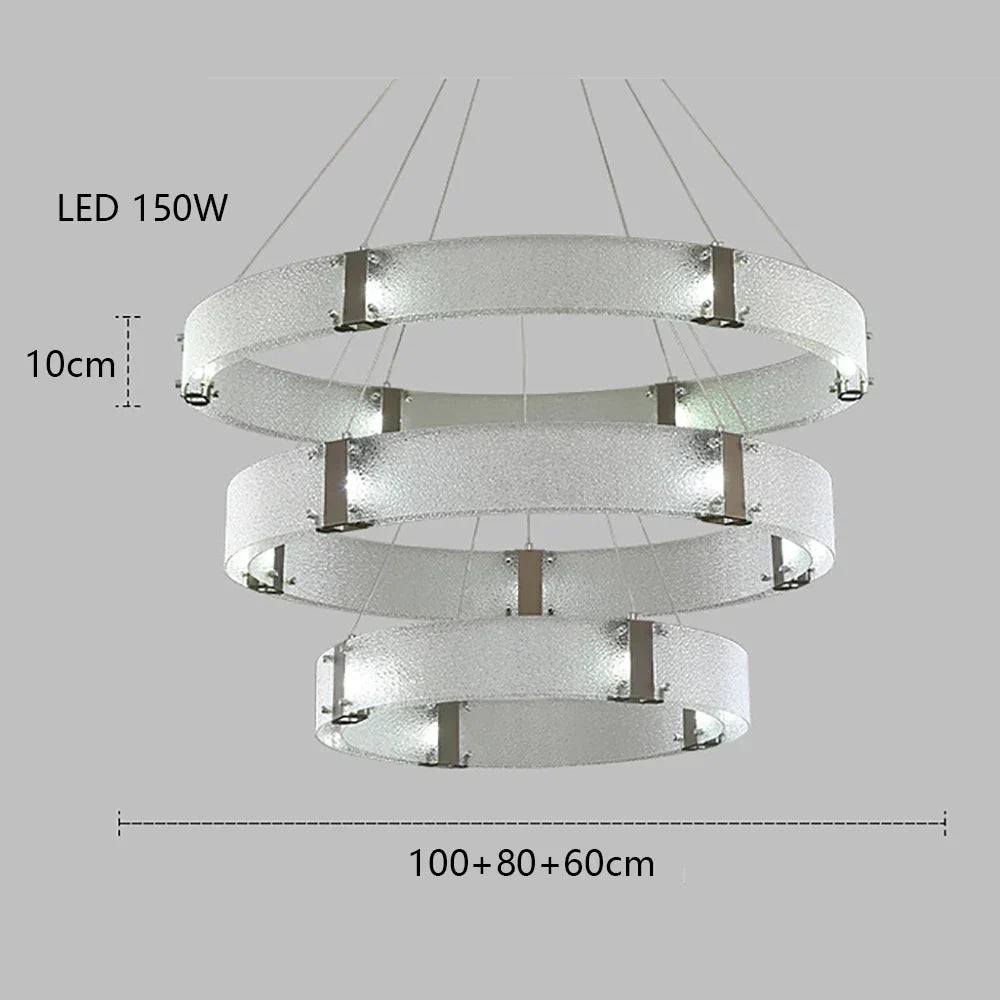 ثريا DecorBites™ الذهبية بإضاءة LED لإضاءة غرفة المعيشة الفاخرة