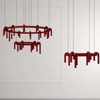 Modern 6-Light Metal Pendant Chandelier