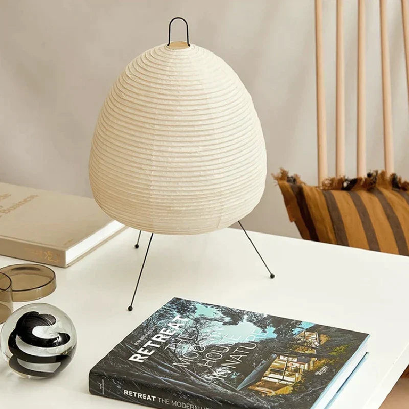 فوانيس ورق الأرز اليابانية المزودة بإضاءة LED من DecorBites™ مصابيح طاولة وأرضية لديكور المنزل الإبداعي