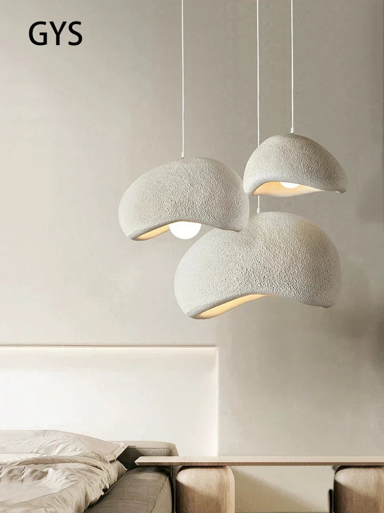 DecorBites™ Cream Cloud Chandelier: Modern LED Pendant Lamp for Home, Restaurant, Bar