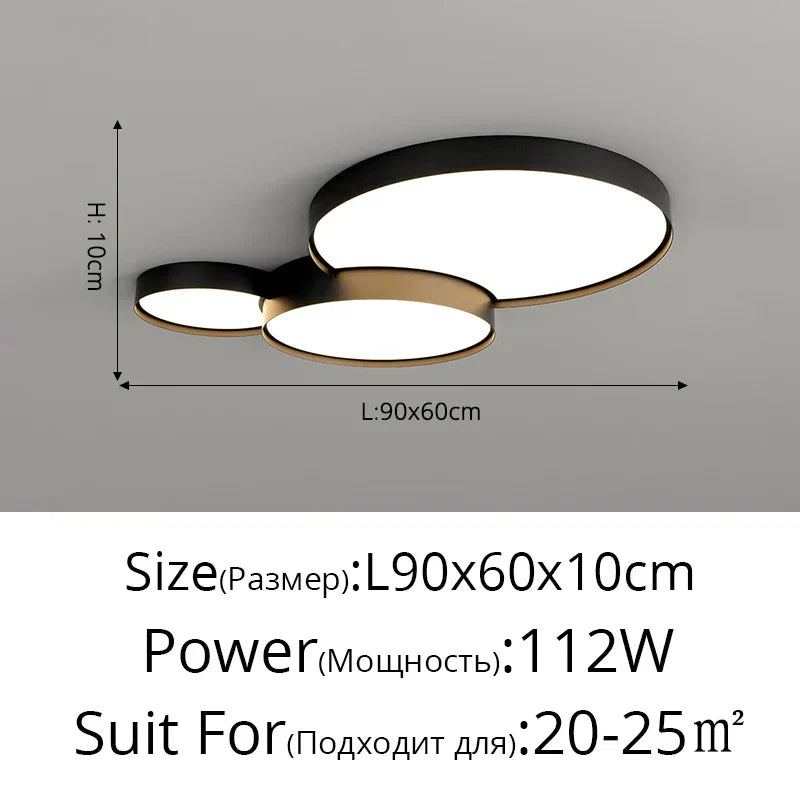 ثريا أكريليك LED من DecorBites™ - إضاءة داخلية عصرية لغرفة النوم والمطبخ وغرفة المعيشة