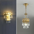 DecorBites™ Copper Crystal Chandelier: Modern Nordic LED Lighting for Home Decor