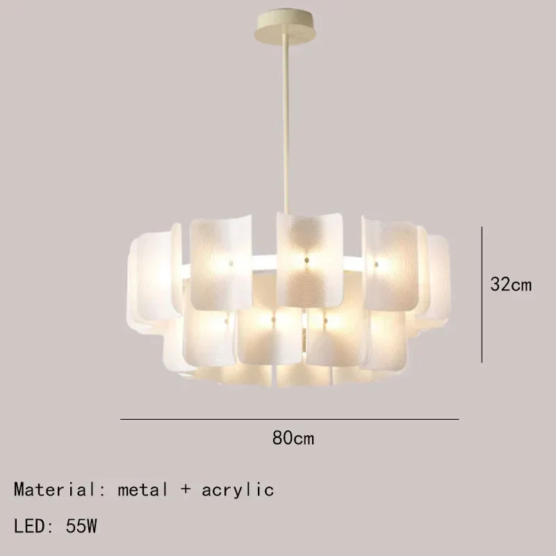 ثريا ديكور بايتس™ بتقنية LED: وحدة إضاءة مطبخ عصرية من الأكريليك مع تعتيم قابل للتغيير