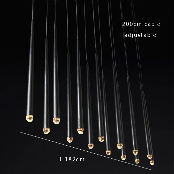 DecorBites™ Crystal Water Drop Ceiling Chandelier for Classic Living Room Decor