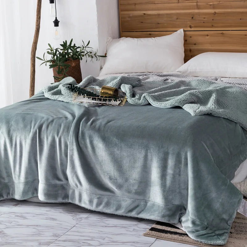 DecorBites™ Cozy Plush Blanket: Soft, Warm, Lightweight for Bedroom & Sofa All Seasons
