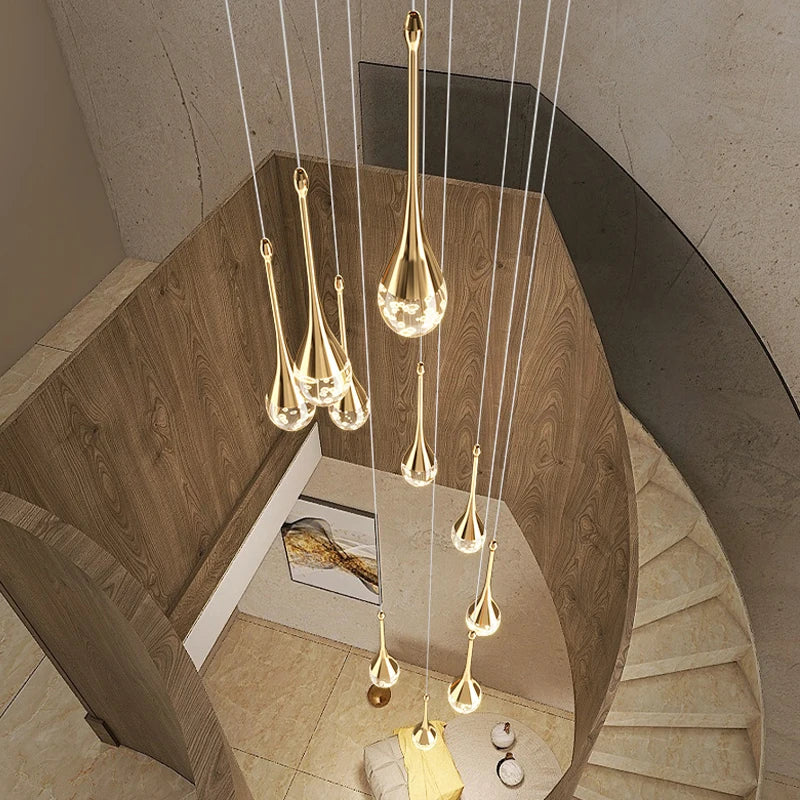 DecorBites™ Crystal Bubble Chandelier: Modern Luxury Lighting for Home, Dining, Bedroom & Stairwell