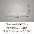 Modern Black and White Metal LED Pendant Light