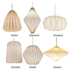 Nordic White Origami Paper Pendant Lamp Shade