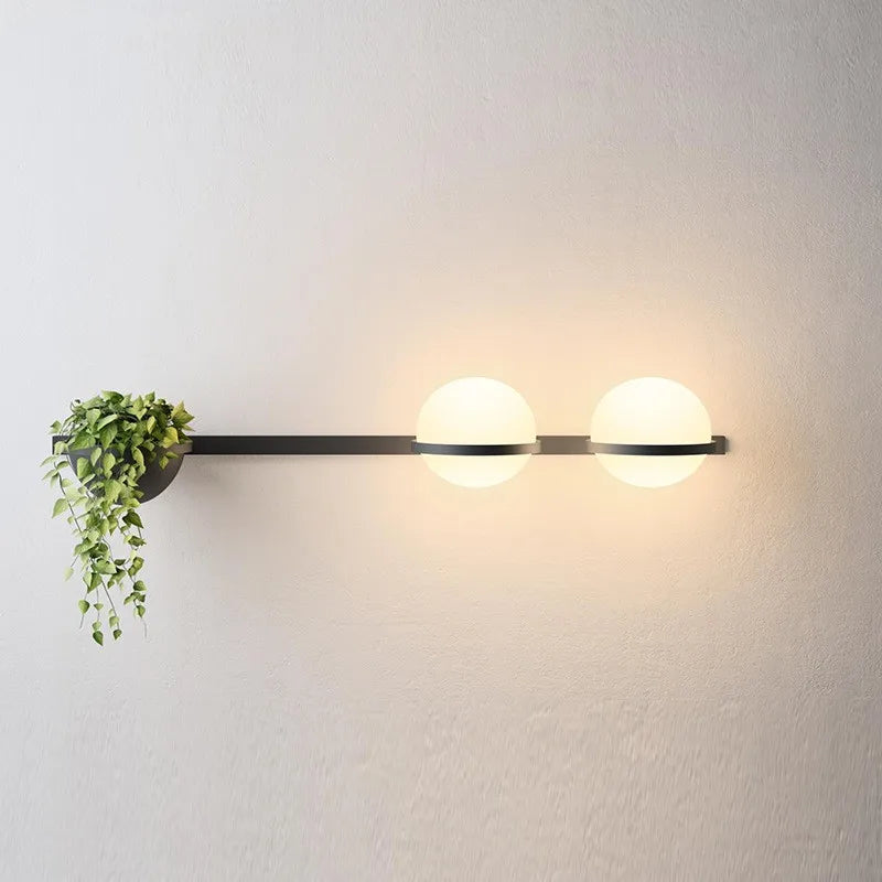 أضواء جدارية على شكل نباتات LED آرت ديكو من DecorBites™ - تصميم نورديك عصري لغرفة المعيشة وغرفة النوم بالمنزل