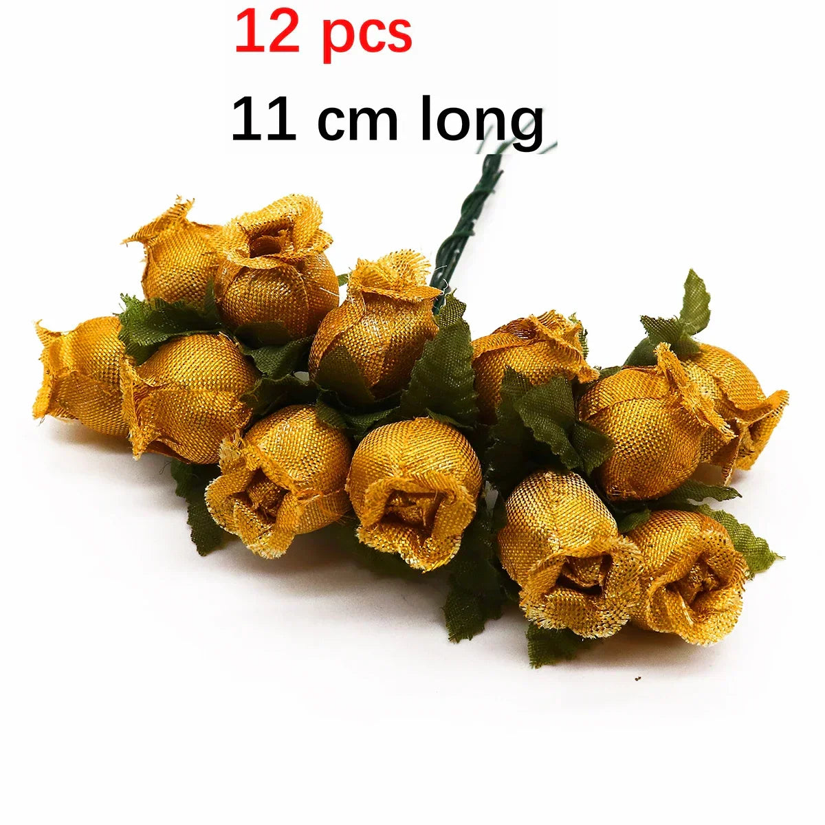 DecorBites™ Gold Hybrid Flower Cherry Stamen Berries Bundle لتزيينك بنفسك