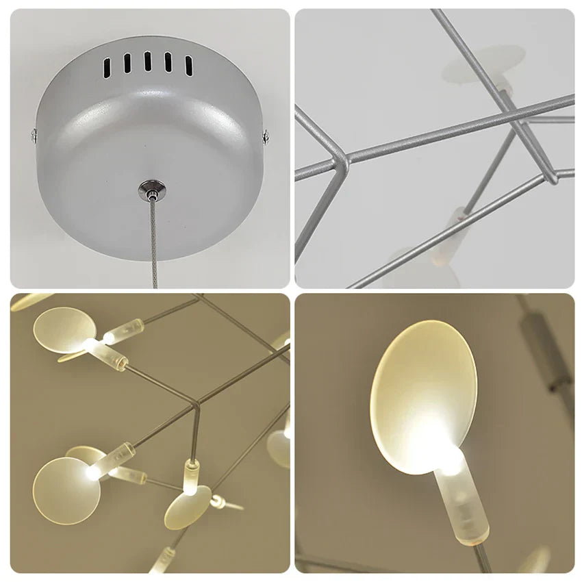 DecorBites™ Luxe Chandelier: ثريا إسكندنافية عصرية لغرفة المعيشة وتناول الطعام