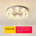 DecorBites™ ثريا زجاجية ومصباح سقف LED | فن معدني حديث | ديكور داخلي لغرفة المعيشة والمطبخ