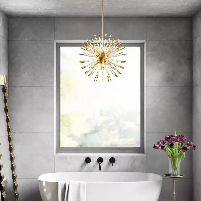 DecorBites™ Crystal Dandelion LED Chandelier for Luxury Indoor Decor