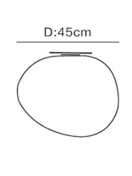 مصباح حائط DecorBites™ Cobblestone: تصميم إيطالي بسيط لغرفة المعيشة وغرفة النوم والدراسة