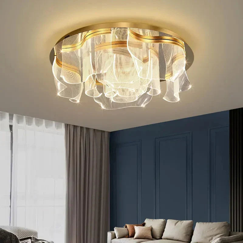 DecorBites™ Acrylic LED Ceiling Chandeliers for Luxury Bedroom, Dining Room, Kitchen, Living Room