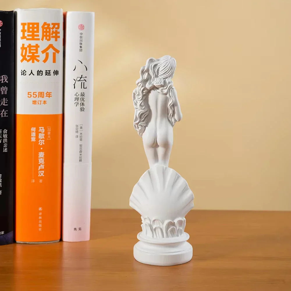 DecorBites™ 18cm Aphrodite Sculpture: Greek Goddess Statue for Home & Office Decor