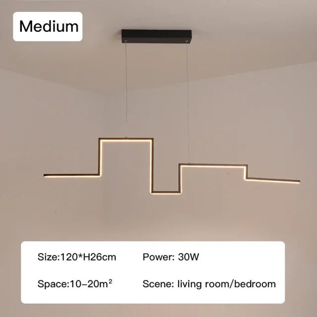 نجفة سقف LED DecorBites™‎ قابلة للتعتيم لغرفة الطعام والمطبخ والبار، مصباح متدلٍ