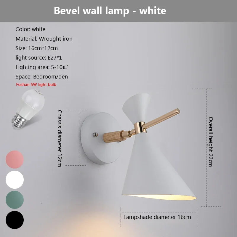 مصابيح جدارية LED قابلة للتعديل للقراءة من DecorBites™ - مصابيح ديكورية مستوحاة من الماكرون لتزيين الغرف المتنوعة