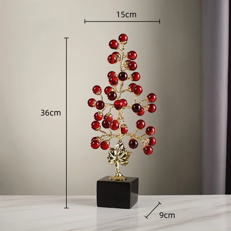 DecorBites™ Grape Vine Metal Sculpture Handicraft Home Decor Figurine
