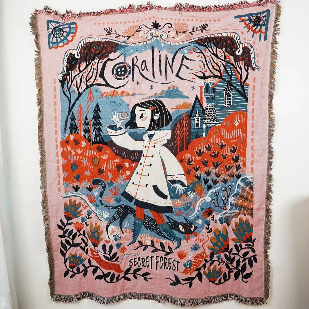 DecorBites™ Double-sided Ethnic Tapestry Sofa Blanket