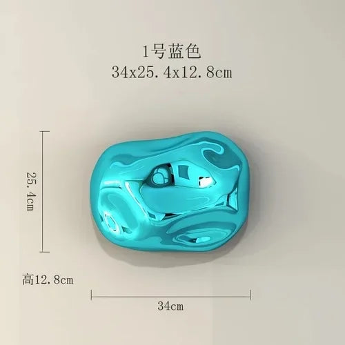DecorBites™ 3D Stone Wall Ornaments: Room Aesthetics & Decoration - Plating Craft Stone Pendants
