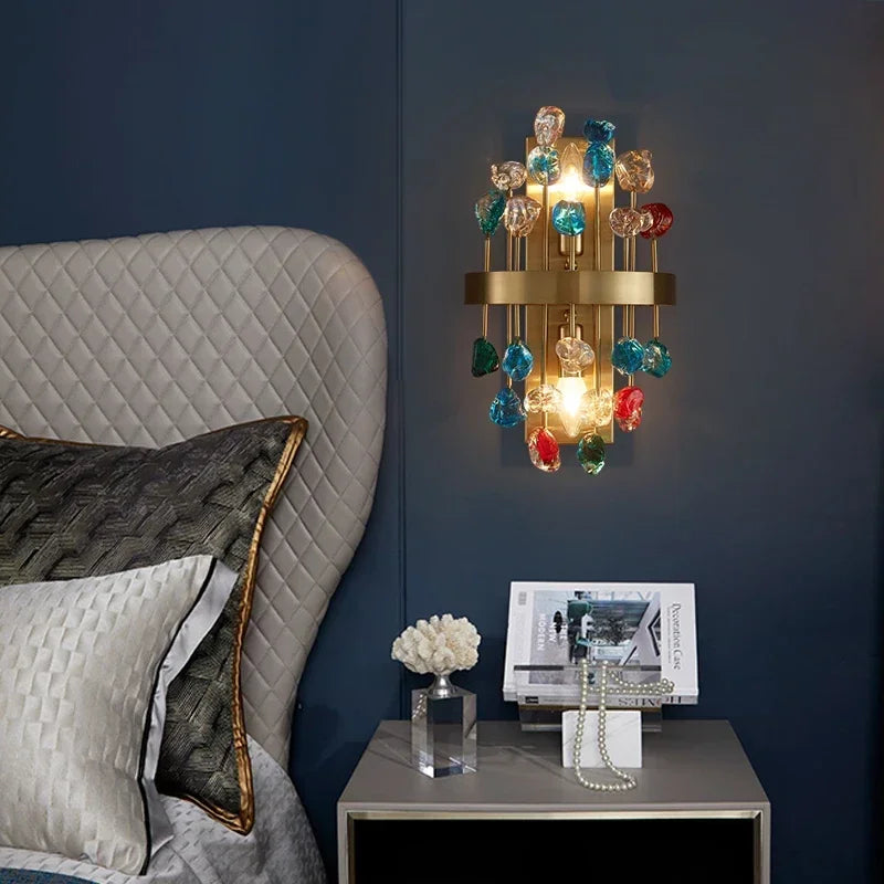 DecorBites™ Colorful Crystal Chandelier LED Dining Room Lighting
