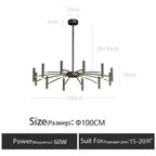 Minimalist Metal G9 Pendant Chandelier