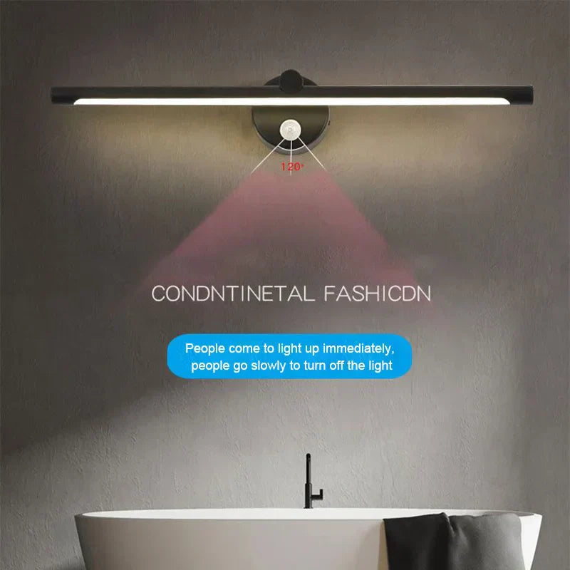 مصباح حائط LED من DecorBites™ مزود بمستشعر حركة وخاصية التعتيم باللمس - 40 سم/55 سم