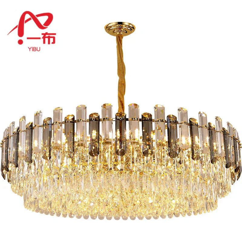 DecorBites™ ثريا سقف كريستال K9 عصرية لغرفة المعيشة