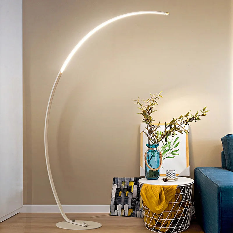 مصباح أرضي LED DecorBites™ قابل للتعتيم بجهاز تحكم عن بعد، بإضاءة RGB لغرفة المعيشة وغرفة النوم