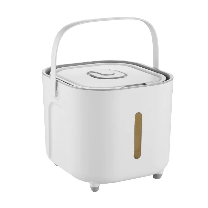 DecorBites™ Hermetic Rice Bucket Food Storage Container Cereal Dispenser