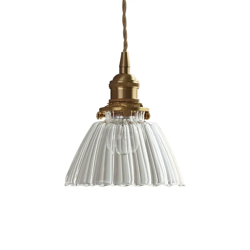 DecorBites™ Clear Glass Wire Pendant Light Fixture Nordic Modern Hanging Lamp