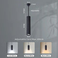 Modern Black Aluminum Cylindrical Pendant Light