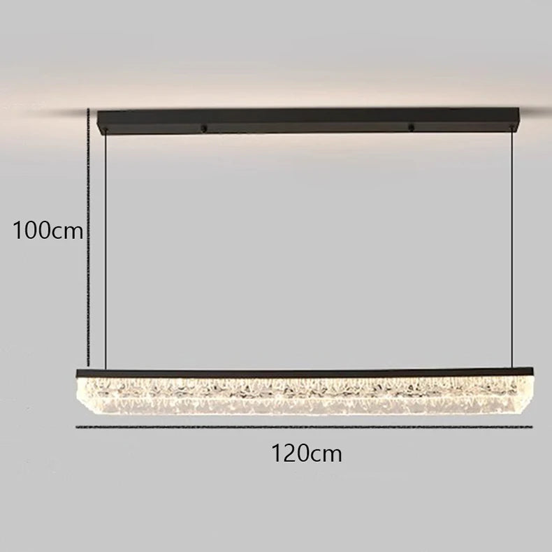 Modern Iron and Acrylic Dimmable Pendant Light